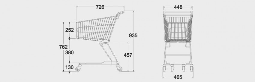Schematic drawing for Compact Trolley