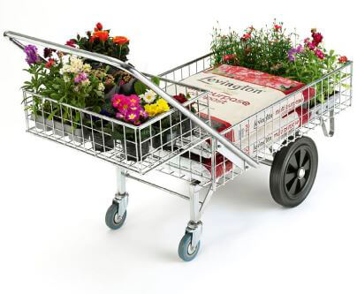 Garden centre trolley - double basket additional view